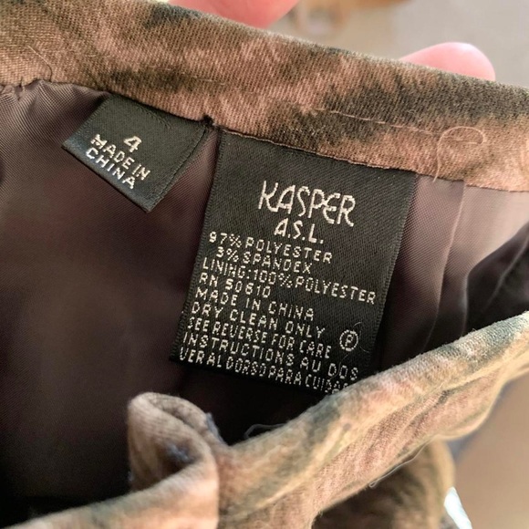 Vintage retro 90s tiger zebra animal print blazer skirt power suit set - Picture 4 of 4